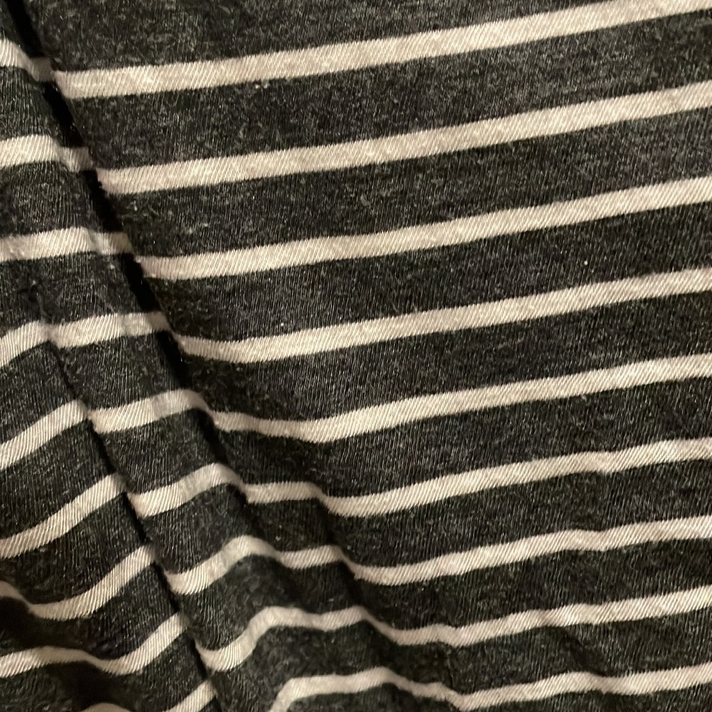 Striped Black & White Tank Dress - Casual Summer Dress - Picture 4 of 4